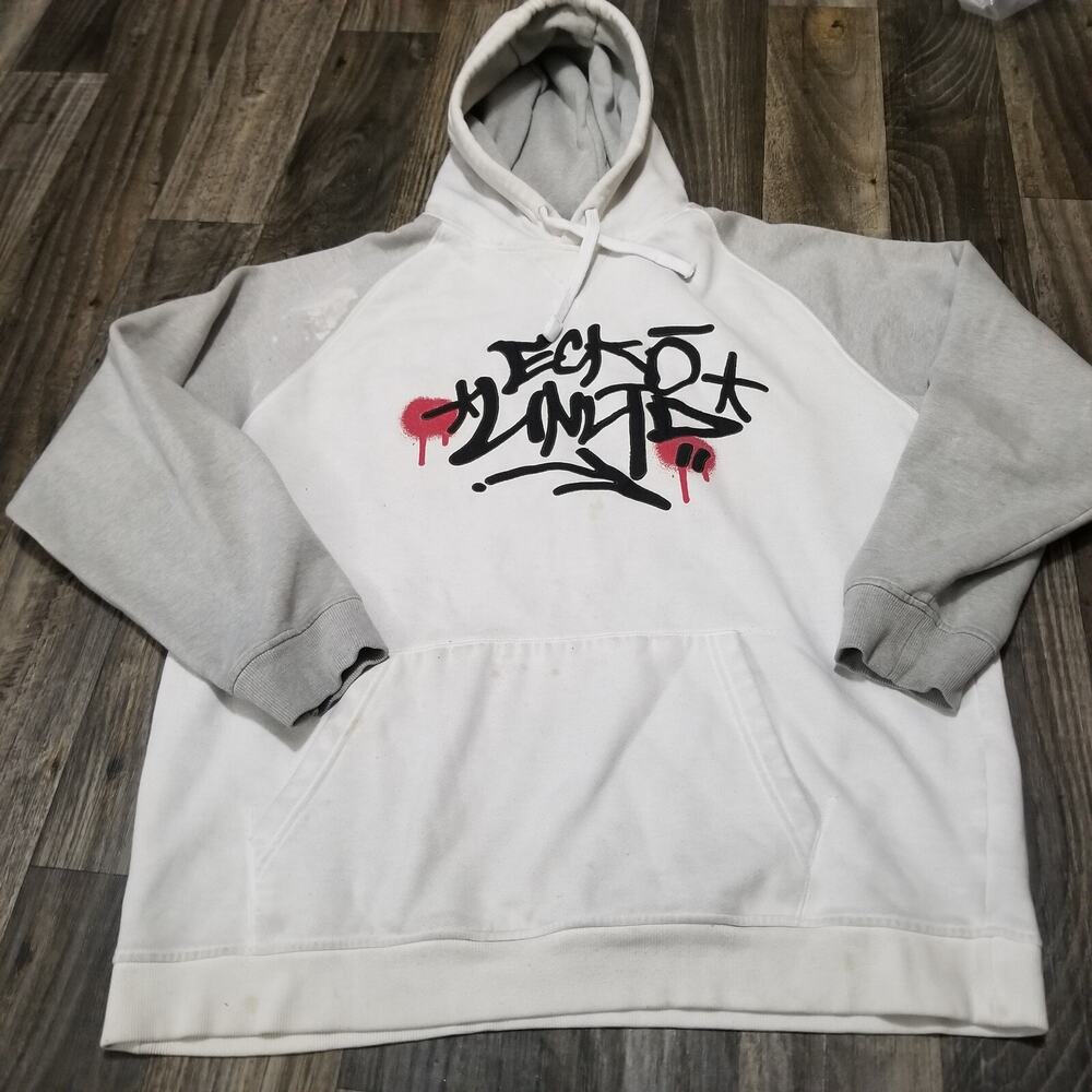 Vintage Y2K Ecko Unltd Hoodie XXL Baggy Graffiti Skater Sweatshirt Mens (Stained